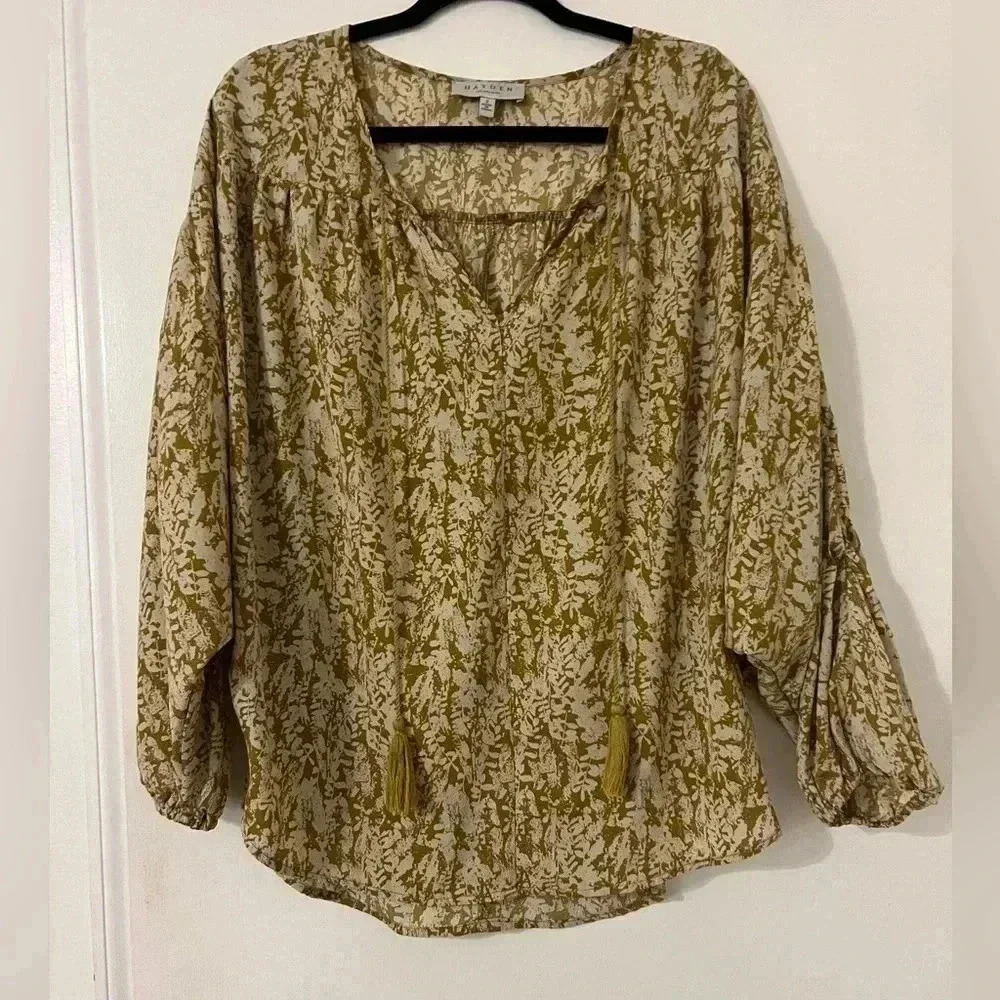 Hayden Los Angeles Boho Blouse size S (J111)